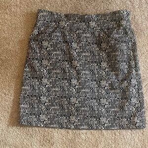Black and Tan Patterned Skort